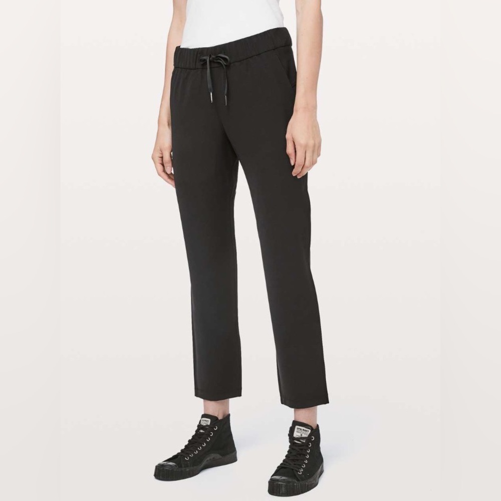 Lululemon Athletica On The Fly Pants Woven 27" Black Size 6